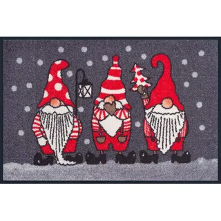 Wash+Dry Winterzwerge 50 x 75 cm Grau