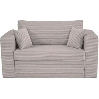 Xora Jugend- UND Kindersofa , Taupe , Textil , Füllung: Schaumstoffflocken,Schaumstoffflocken , 136x78x72 cm , Wohnzimmer, Sofas & Couches, Schlafsofas, Sonstige Schlafsofas