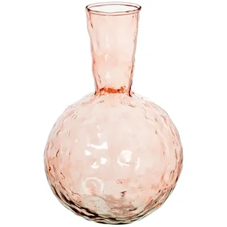 Tischvase, Glas, Rosa, 15 x 15 x 23 cm