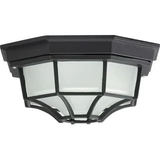 Rabalux 8346 Außendeckenleuchte Milano, E27, schwarz, 26x26cm - Schwarz