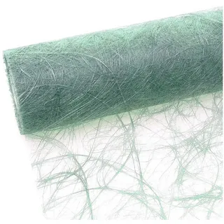 Deko AS GmbH Sizoweb Tischläufer in 20 oder 30cm Breite und 25m Länge - sagegrün/eukalyptus/salbeigrün (20cm Breite), 64 047-R 300