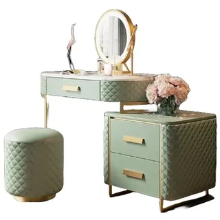 aea Schminktisch Design Tische Kosmetik Frisier Spiegel Konsole Schlafzimmer - Grün