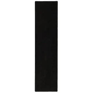 Snapstyle Hochflor Langflor Teppich Läufer Cottage Schwarz 100x100cm