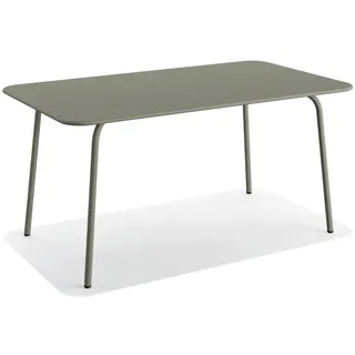 Gartentisch , Grün , Metall , rechteckig , 160x73x90 cm , Europäischer Sicherheitsstandard, FSC Mix , Gartenmöbel, Gartentische, Gartentische