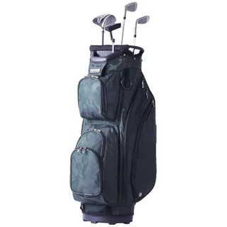Vevor Golf-Cart-Tasche mit 14-Wege-Organizer-Unterteilung oben, 91 cm, 11 Taschen, Premium-Nylon-Cart-Tasche, langlebige Golftaschen mit Griffen, Staubschutzhülle und abnehmbaren Riemen, Armeegrün