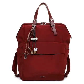 SURI FREY Freizeitrucksack Rucksack mit Laptopfach Sandey Cityrucksack Wine dunkelrot - Dunkelrot