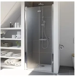 Drehfalttür für Nische Breuer Elana Komfort 750x2000 mm Anschlag links Dekorglas