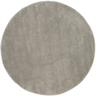 Novel Webteppich , Braun , Textil , Uni , rund , Oeko-Tex® Standard 100 , für Fußbodenheizung geeignet, pflegeleicht , Teppiche und Böden, Teppiche, Runde Teppiche