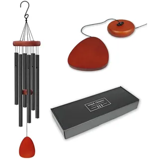 SZMDLX 36 Inch Windspiele Für Draußen Hängend,94Cm Garden Decorative Windspiele with 6 Metal Pipes, Knackiges Klangspiel Klassische Gartendekoration Windspiel für Haustür, Fenster,Garten Deko