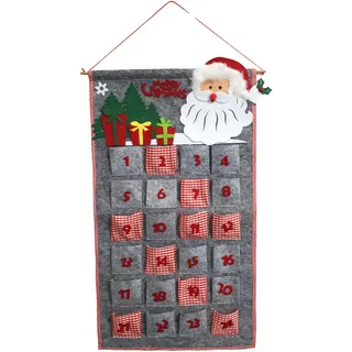 Comarco Sa Adventskalender, Stoff, mehrfarbig, 42 x 74 cm