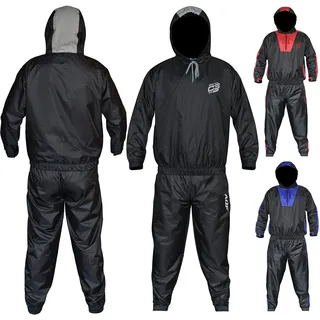AQF Sauna Suits Schwitzanzug Fitness Trainingsanzug Gym Jogginganzug Jogginghose Herren Damen Abnehmen Anzug Hooded Sweat Suit (Kompletter Sauna-Anzug)