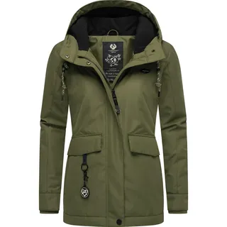 Ragwear Damen, warme Winterjacke Jazmin Remake II Intl. Olive24 Gr. S - S
