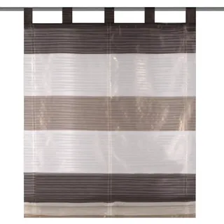 Home fashion SCHLAUFENRAFFROLLO QUERSTREIFEN SCHERLI GABI, Stein, 130 X 80 cm, 6