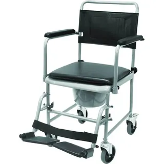 DRIVE Toilettenrollstuhl TRS 130 mobil chrom/schwarz