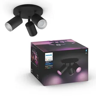 Philips Hue Fugato 3-er Spots 5.7W - schwarz