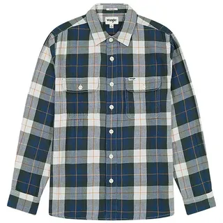 Wrangler 112357974 Langarmhemd - Green - S