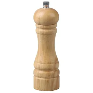 FM Professional 22529 Pfeffermühle, Holz, schwarz, 18 cm, Pfeffermühle, Salz und Pfefferstreuer, Tischmühle, manuelle Pfeffermühle, Holz, Keramik, 18 cm