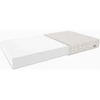 FDM BRESSO MAX Schaumstoffmatratze 180 x 200 cm Härtegrad H3 (Mittelhart) Matratze Schaumstoff 15 cm Höhe Polyurethanschaum Bezug Waschbar Zweiseitig Abnehmbar