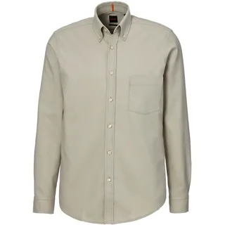 BOSS ORANGE Flanellhemd »Rickert_M«, mit Button-down-Kragen BOSS ORANGE Light Beige271 XL