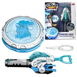 Infinity Nado Kreisel für Kinder Metall Spielzeug Jungen, Battle Tops Kreisel Launcher Spielzeug, Spinning Tops Jungen ab 5 6 7 8 9 10 11 12 Jahre, Starter Pack Gold Warrior Phoenix
