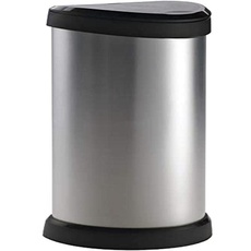 Bild DECO Bin 240641 Mülleimer 40l (B x H x T) 335 x 685 x 285mm Silber, Schwarz 1St.