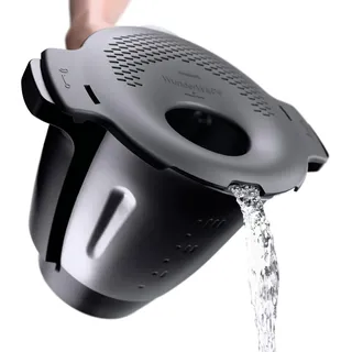 Wundermix WunderWave® Ausgusssieb für Monsieur Cuisine • Praktische Abgießhilfe für Töpfe • Feines Küchensieb aus Kunststoff • Küchenzubehör für Nudeln, Reis & Gemüse • Flexibler Küchenhelfer