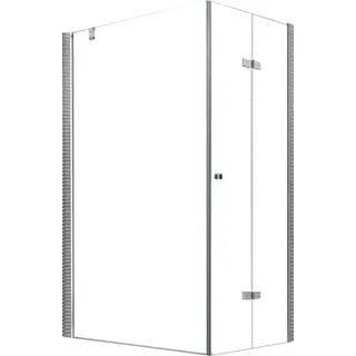Glaszentrum Hagen Nora Komplettdusche mit Drehtür 90 x 195 cm Transparent