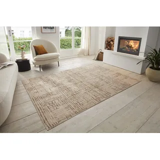 HANSE HOME Sole Kurzflorteppich 120 x 170 cm Beige/Braun
