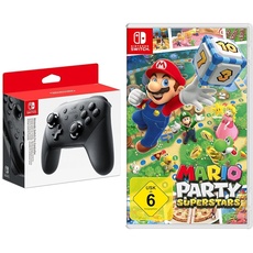 Nintendo Switch Pro Controller & Mario Party Superstars Switch
