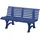 Helgoland 150 x 64 x 80 cm Blau