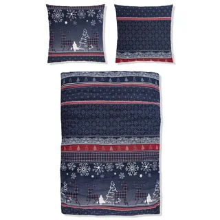 MY HOME Chrissy blau 155 x 220 cm + 80 x 80 cm