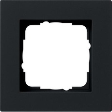 Bild Abdeckrahmen für den flachen Einbau 1fach, schwarz matt (0211 095)