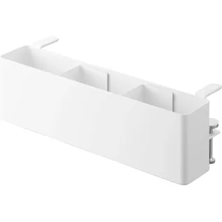 Yamazaki 1574 TOWER Slim Tableside Basket, white, Steel, 30 x 10 x 9.511 cm