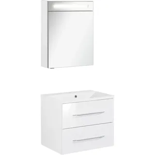 Fackelmann Waschtisch »Waschplatz-Set B.Clever« 3 tlg. 3-teilig, weiß