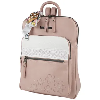 Lois - Cityrucksack Damen Klein Elegant Rucksack Damen Schwarz Alltag Modern, Kleiner Rucksack Damen für Büro Reise City Kollektion., Rosa