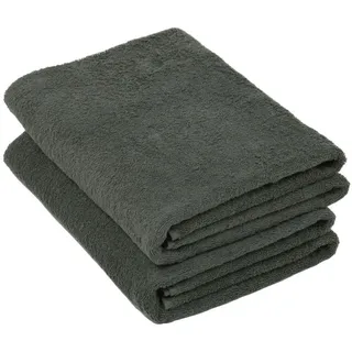 ZOLLNER Badetuch 100 x 150 cm grau