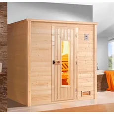 Bild von Premium Massivholzsauna Bergen 2 Sparset 7,5 kW OS inkl. Steuerung