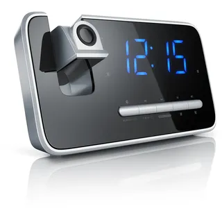 Brandson - Radiowecker mit Projektion - digitaler Wecker - Projektionswecker - Digitalwecker - Grosse LED Anzeige mit 3 Helligkeitsstufen