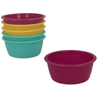 Metaltex 252394 Mini Kuchenform, 6-er-Set, Durchmesser 8 cm