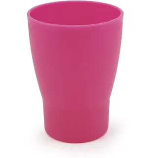GioStyle Becher aus lebensmittelechtem Kunststoff | Ø 7,8 cm | Fuchsia | Made in Italy | Perfekt für Partys, Picknicks, Camping | Linie Trippy