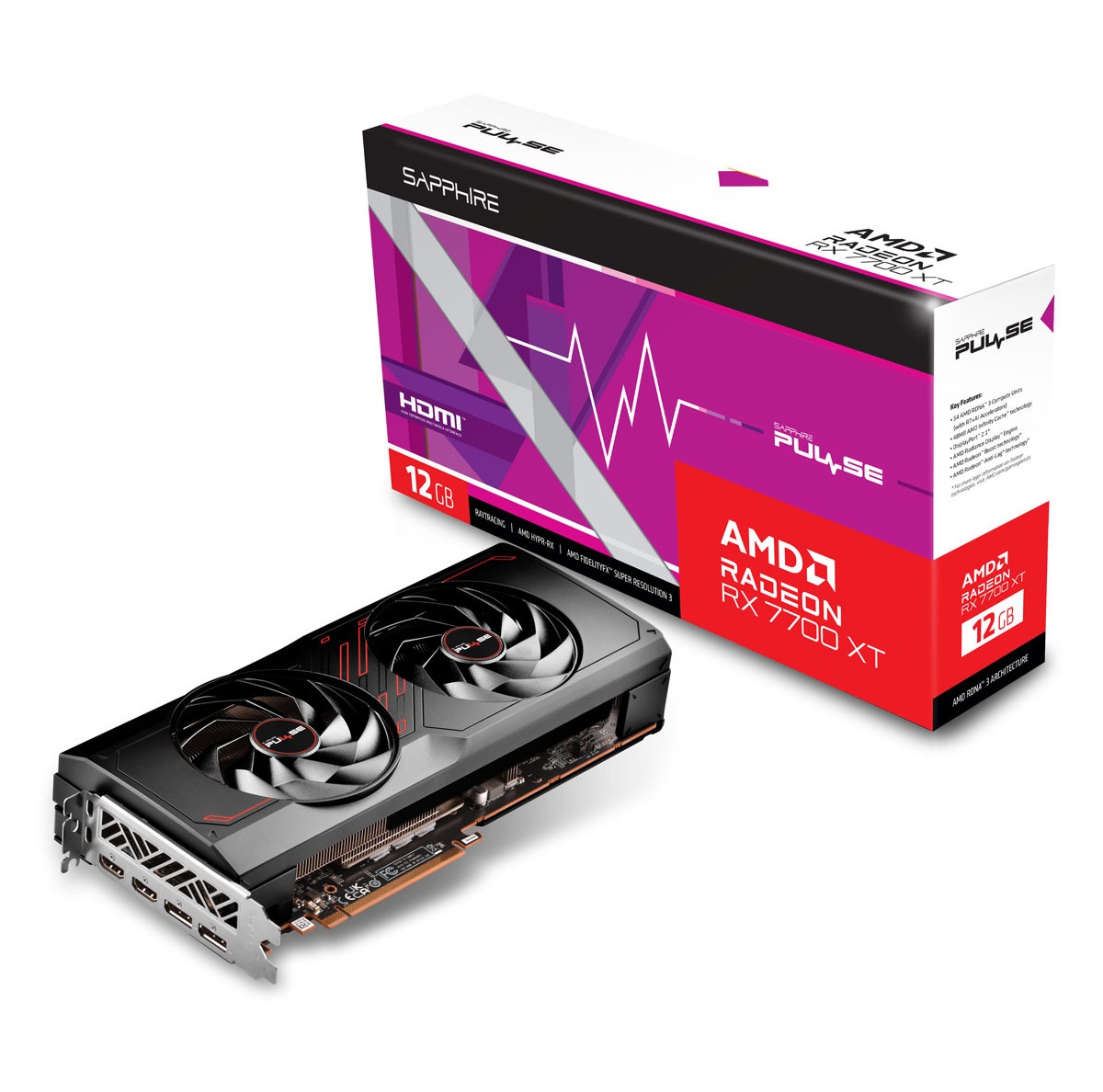 Bild von Pulse Radeon RX 7700 XT 12 GB GDDR6 11335-04-20G