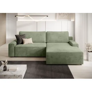 TRENDMANUFAKTUR »Challenge, Schlafsofa mit Bettkasten, Couch in L-Form, Breite 245 cm« Recamiere beidseitig montierbar, auch in trendigem Cordstoff,
