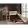Hochbett Pino 90 x 200 cm Kiefer massiv beige lackiert