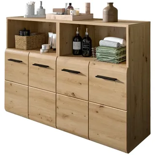 inn.furn Cover Badkommode 120 x 80 x 30 cm Beige/Schwarz