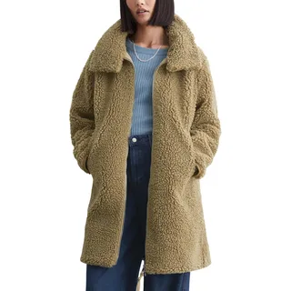 Marc O'Polo Denim Damen Mantel Teddymantel kuschelig, Braun (Soft Brown), XXL