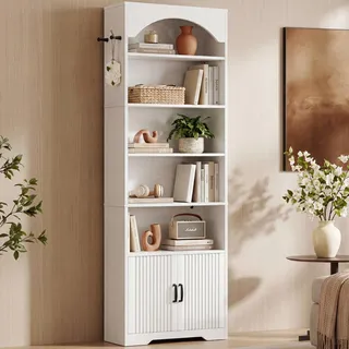 ironck Bücherregal 210 cm Weiß