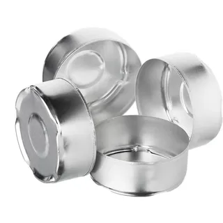 NKlaus 1500 Stück Standard Teelichthüllen Ø 37,5mm für Teelichter Aluminium Kerzenhülle Leer Teelichtdose DxH 3,75x1,5cm Teelichthalter Teelichtschale 1212