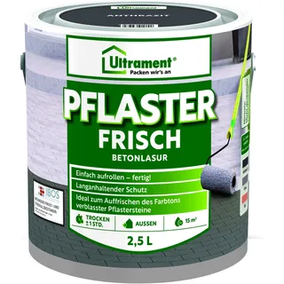 Ultrament Betonlasur Pflaster Frisch Anthrazit 2,5 l