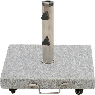 Siena Garden Schirmständer Granit 45 x 45 x 3,7 cm Grau