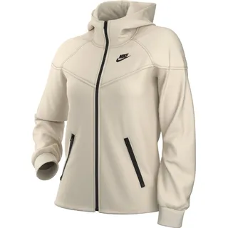 Nike FB8338-110 W NSW TCH FLC WR FZ HDY Sweatshirt Damen Pale Ivory/Black S